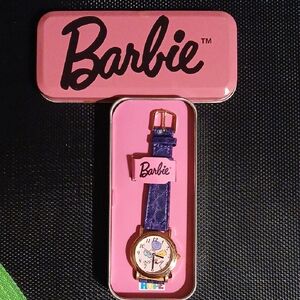 Barbie Silver Anniversary Collectible watch With Case